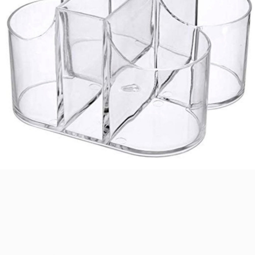 Clear Lillian Tablesettings Caddy Organizer Cutlery Acrylic Caddy Holder Picnic